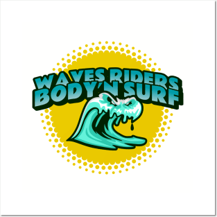 bodysurf and surf trips Posters and Art